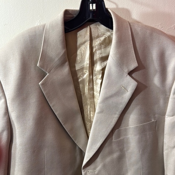Ralph Lauren men suit jacket size 44 long 100% bamboo